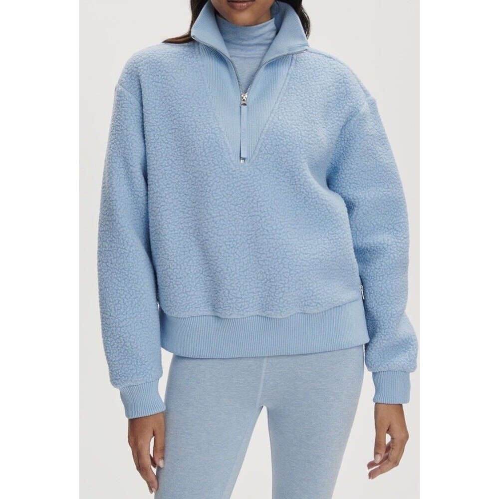 Varley Jaylin Half Zip Fleece in Glacier Blue Size Small